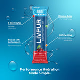 LivPur stick individual en mano listo para mezclar, portátil y práctico