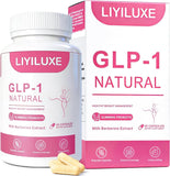 LIYILUXE envase frontal mostrando fórmula GLP-1 y beneficios claros