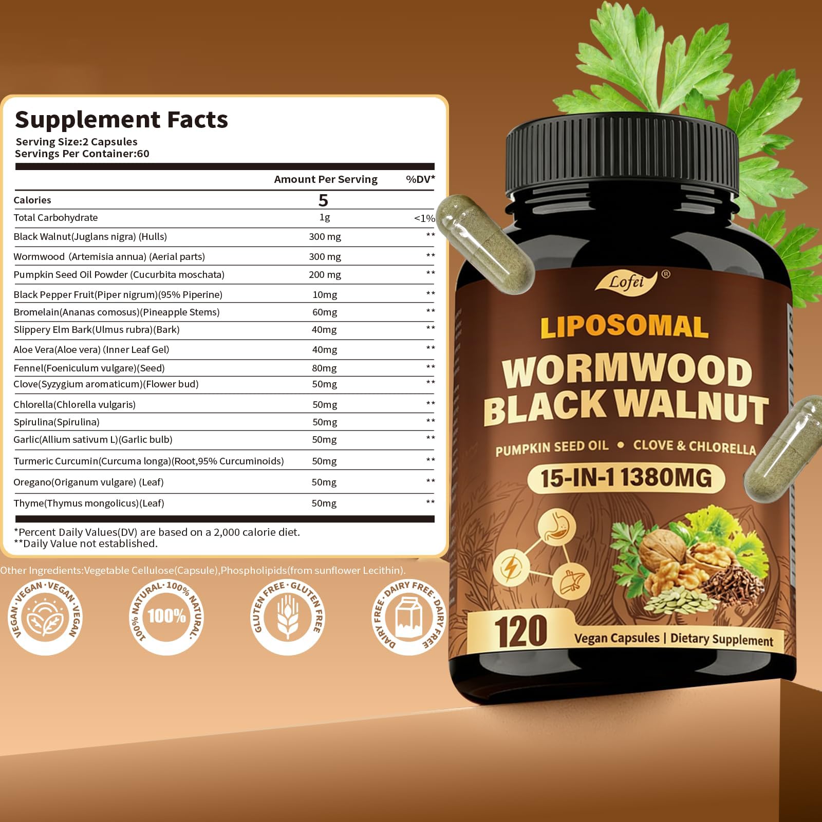 Lofei ingredientes secos dispuestos que reflejan la mezcla herbal