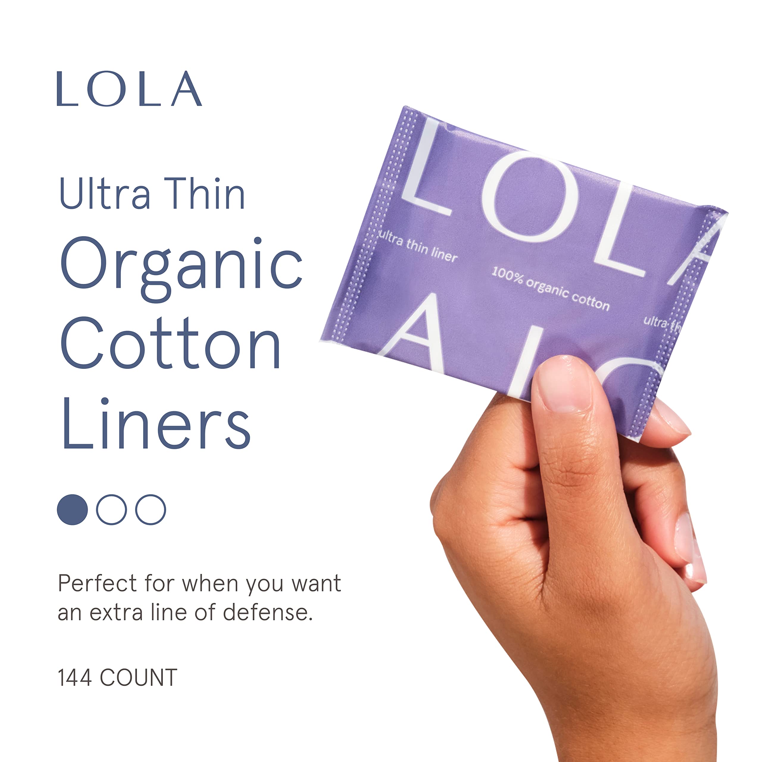 LOLA detalle de textura de algodón orgánico y sensación suave