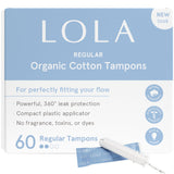 LOLA paquete frontal de 60 tampones ofreciendo protección natural