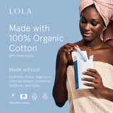 LOLA tampón en uso ilustrado para mostrar ajuste y protección