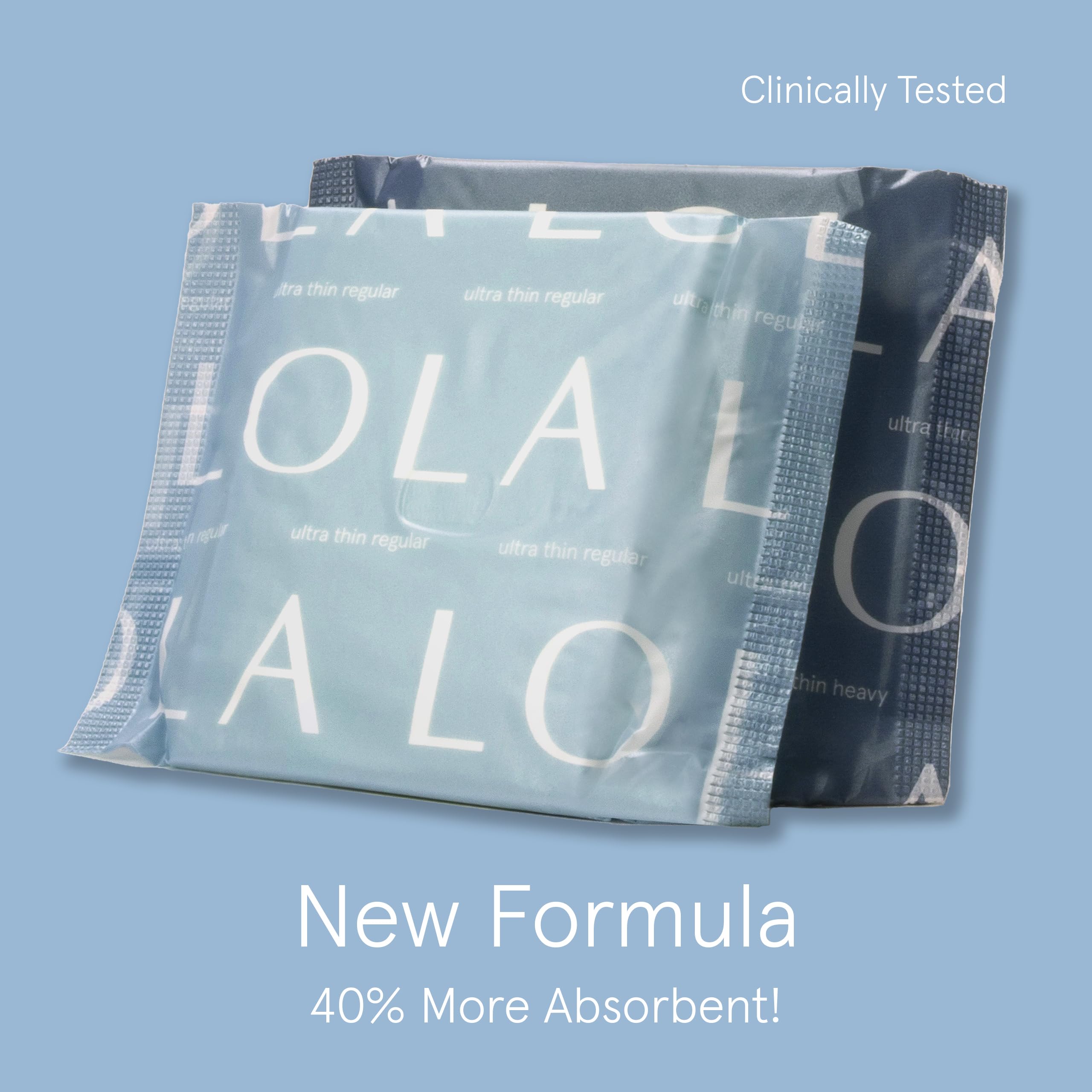 LOLA toalla ultra fina con alas destacadas, ajuste seguro y discreto