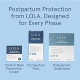 LOLA uso nocturno en cama mostrando cobertura extendida y protección