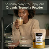 Longevity Botanicals frasco junto a objeto para comparar tamaño y duración