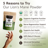 Cucharita con medida de Longevity Botanicals lista para añadir a bebidas