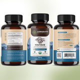 Longevity Botanicals etiqueta con información de beta-D-glucanos estandarizada