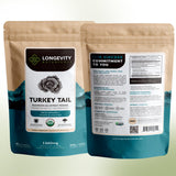 Longevity Botanicals polvo añadido a yogur en cocina, integración diaria versátil