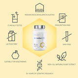 LONGEVITY LABS + etiqueta nutricional legible con información de zinc y espermidina