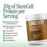Longevity Rx mezcla chocolate en vaso lista para beber, sabor agradable