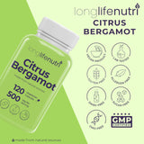 LongLifeNutri producto junto a frutas de bergamota evocando origen natural