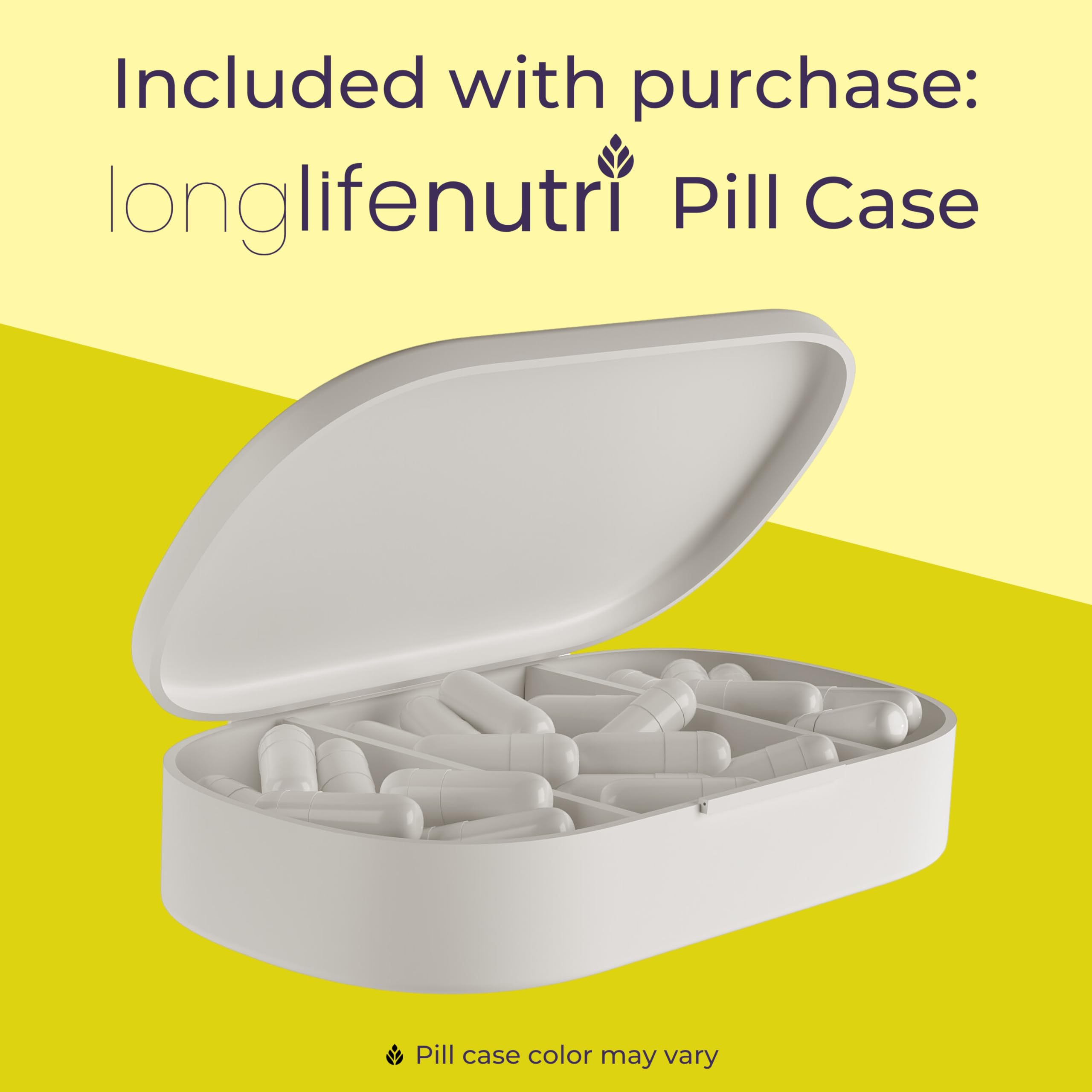 LongLifeNutri organizador de pastillas incluido para mejorar adherencia diaria