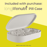 LongLifeNutri organizador de pastillas incluido para mejorar adherencia diaria