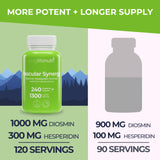 LongLifeNutri detalle de la etiqueta con dosis 1000 mg/300 mg y claridad informativa
