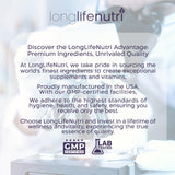 LongLifeNutri producto en cocina junto a frutas para un estilo de vida equilibrado