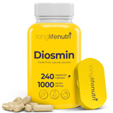 LongLifeNutri envase frontal mostrando 240 cápsulas y ventaja 4 meses