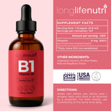 LongLifeNutri etiqueta con ingredientes y pureza verificada