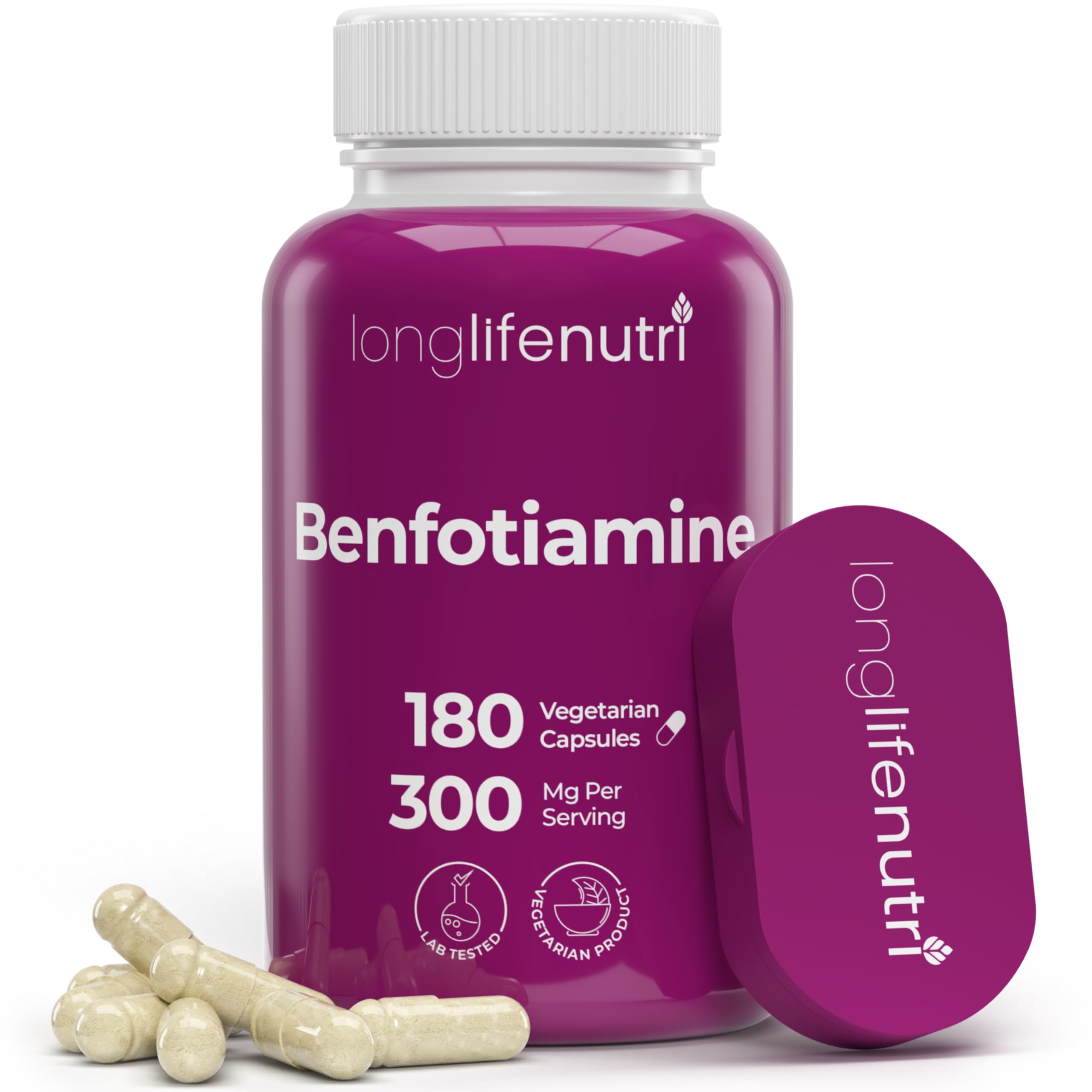 LongLifeNutri frasco frontal mostrando beneficio de suministro prolongado