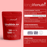 LongLifeNutri cápsulas vegetarianas en mano mostrando dosis conveniente