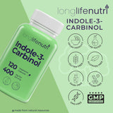 LongLifeNutri cápsulas junto a verduras crucíferas en cocina saludable