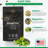 LongLiv Sleep Trio cápsula en primer plano revela textura y calidad