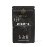 LongLiv Sleep Trio frente del envase mostrando 60 cápsulas y beneficios