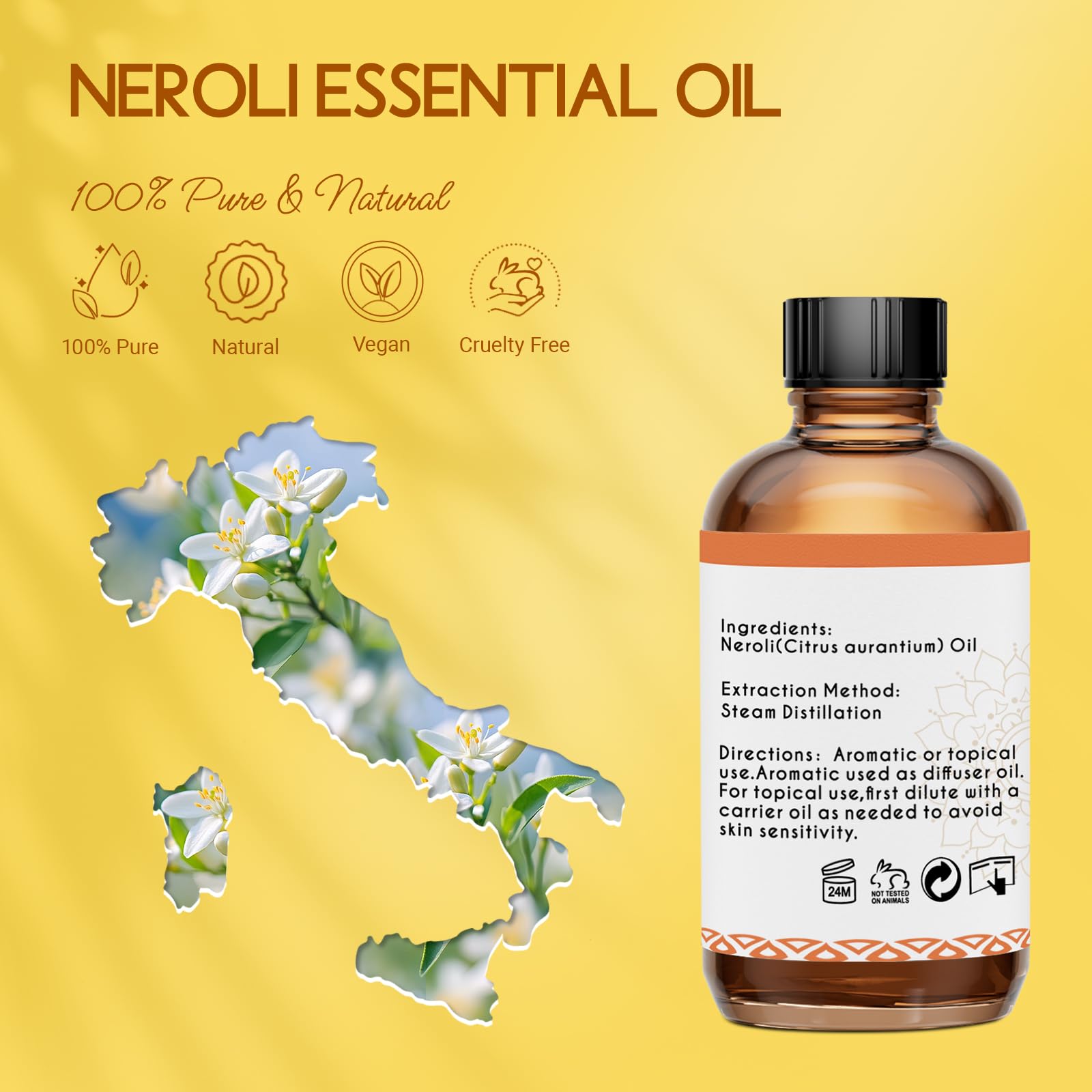LOTUSJOY cuentagotas de vidrio para dosificación precisa del neroli
