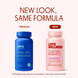 Love Wellness cápsula abierta detalle de textura y liberación de probiótico