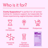 Love Wellness aplicación en mano ilustrando inserción cómoda y discreta
