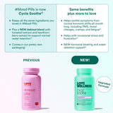 Love Wellness mano sosteniendo el frasco para comparar tamaño