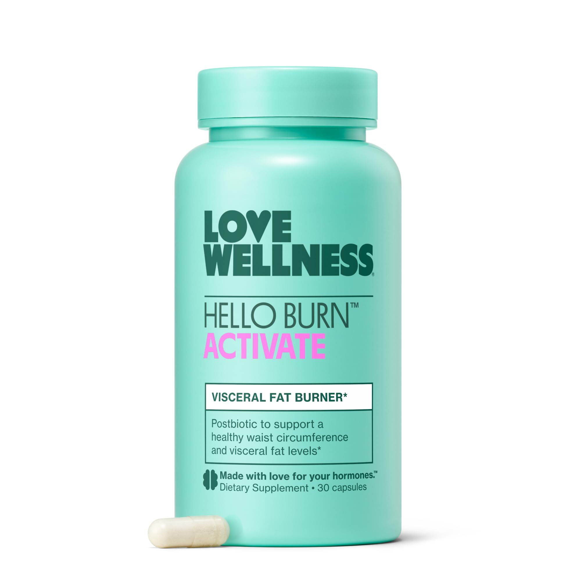 Love Wellness — envase frontal mostrando el diseño claro y profesional