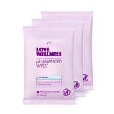 Love Wellness paquete frontal mostrándose práctico y pH balanceado