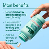 Love Wellness collage de reishi chaga y lion's mane evidenciando ingredientes naturales