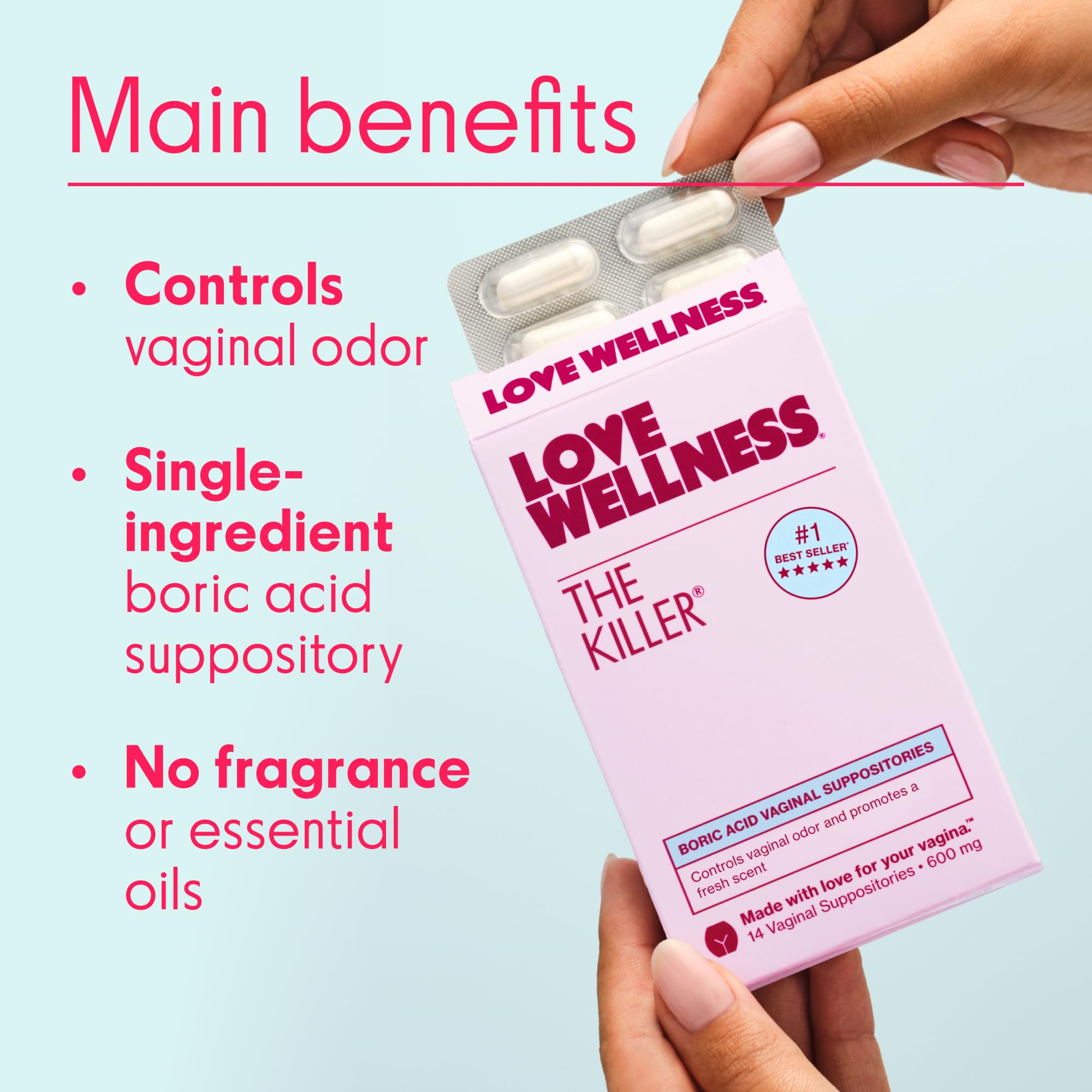 Love Wellness limpiador textura en gel formando espuma ligera para limpieza suave