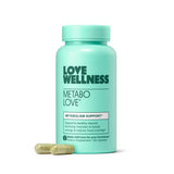 Love Wellness Metabolove vista frontal con etiqueta clara y beneficio metabólico