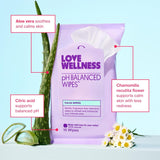 Love Wellness paquete dentro de un bolso demostrando tamaño de viaje