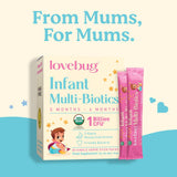 LOVEBUG producto en ambiente de hogar de recién nacido que transmite confianza