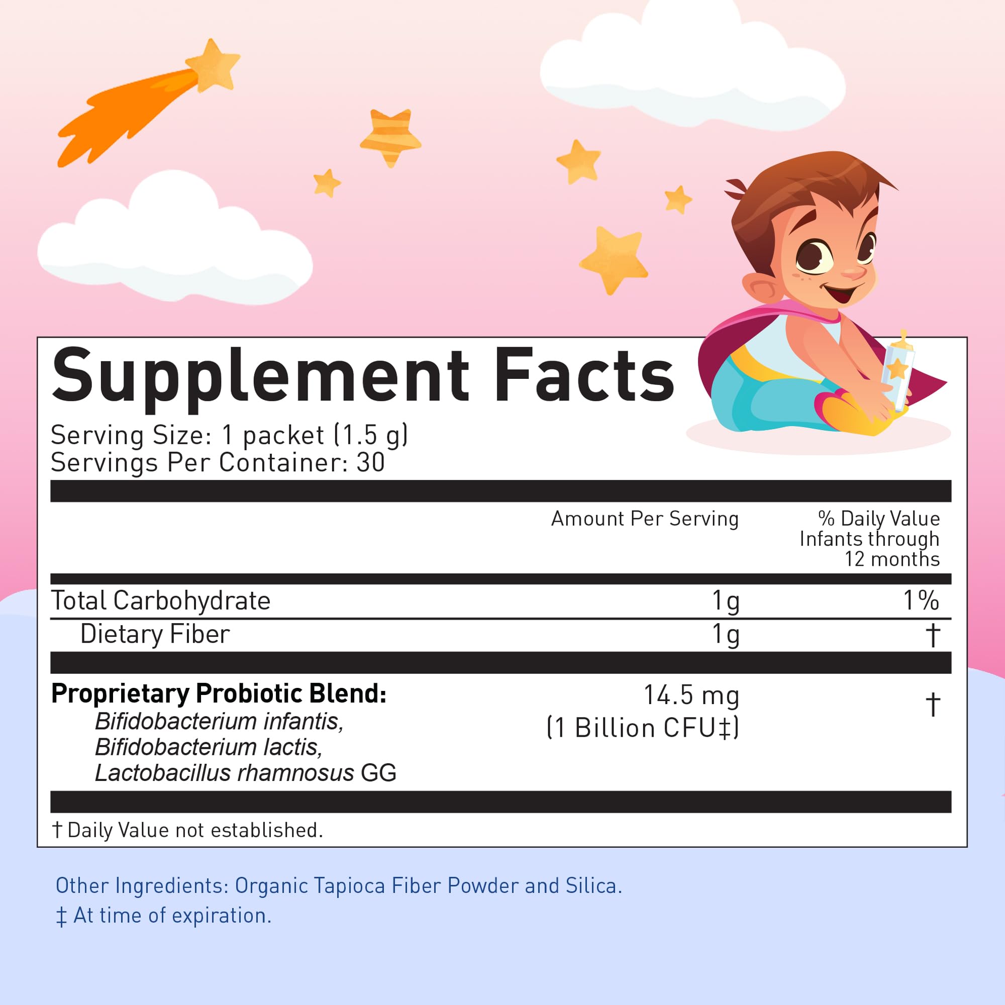 Lovebug etiqueta con información nutricional para transparencia y confianza
