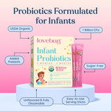 Lovebug mezclado en biberón compatible con formula y evita rechazo