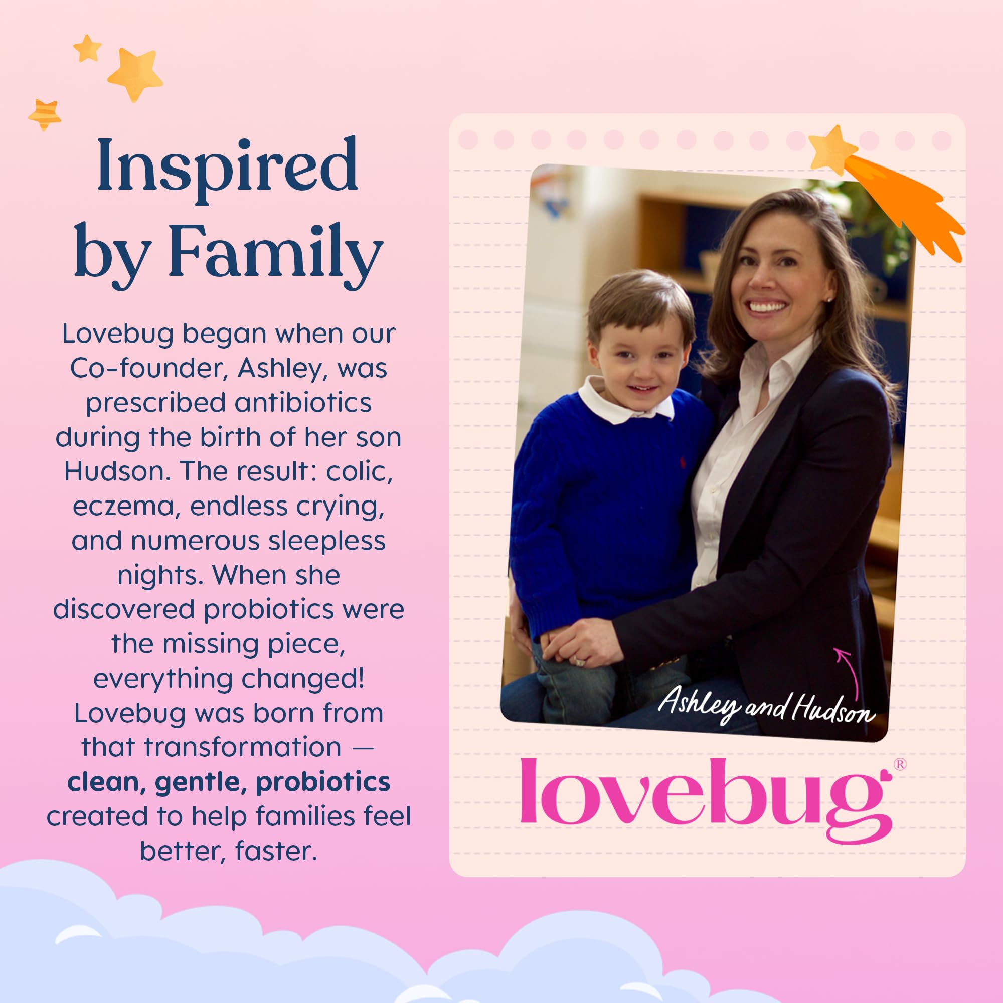 LOVEBUG porción junto a moneda para comparar tamaño y dosificación