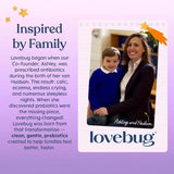 LOVEBUG etiqueta nutricional legible con información de ingredientes