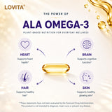 LOVITA cápsula abierta con aceite mostrando contenido prensado en frío y pureza