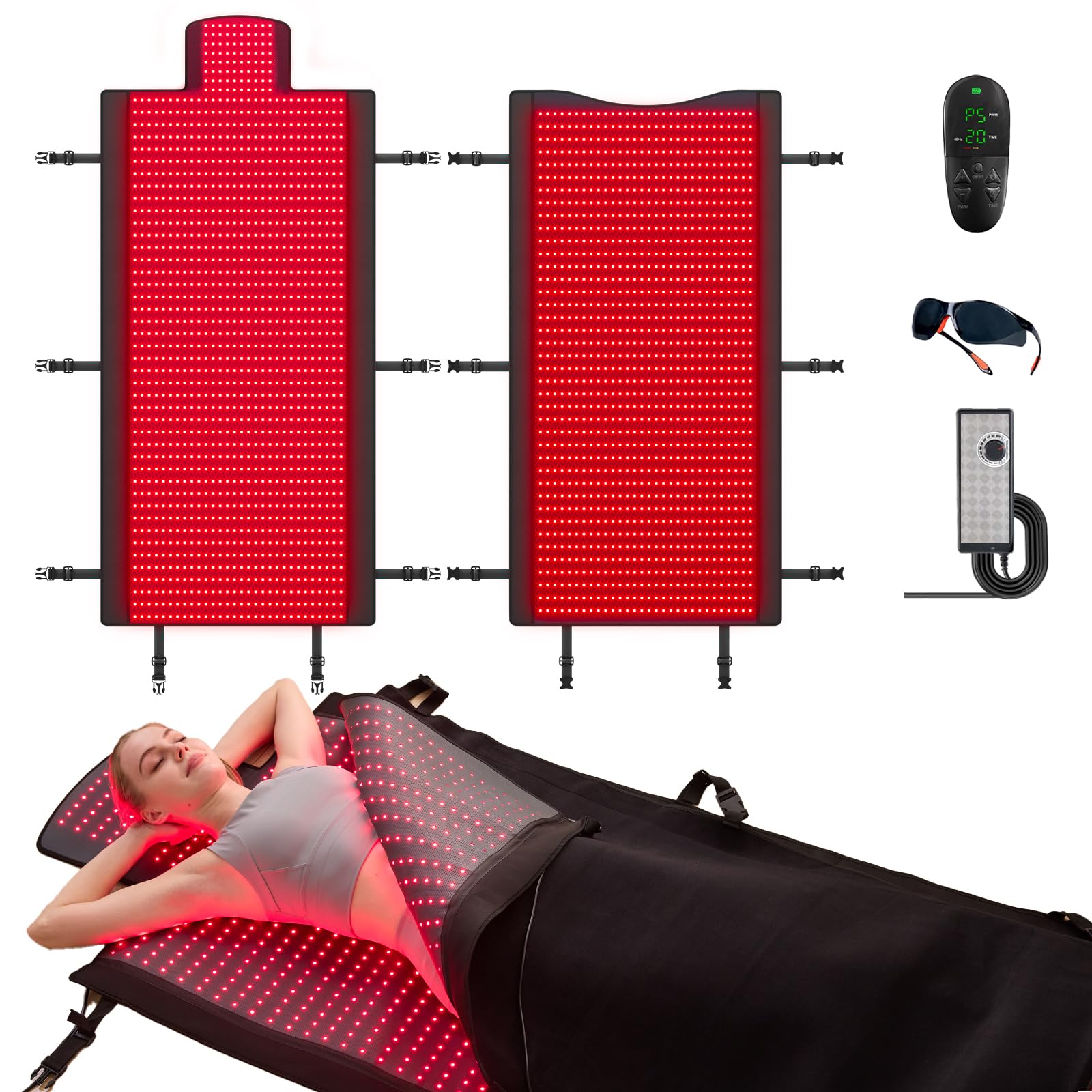 LPKP alfombra frontal mostrando LEDs y gran tamaño beneficios cobertura