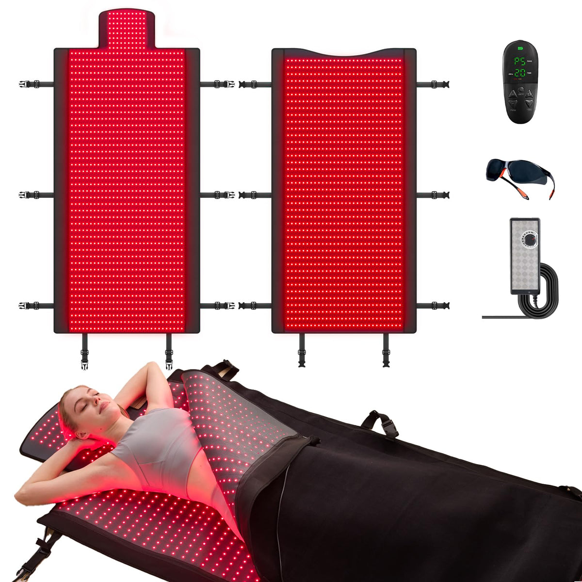 LPKP alfombra frontal mostrando LEDs y gran tamaño beneficios cobertura