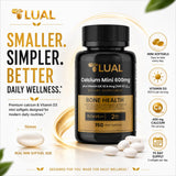 LUAL cápsulas mini primer plano textura suave para tragar mejor