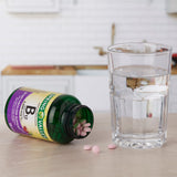 LUAL frasco sostenido por mano para comparar tamaño y porciones