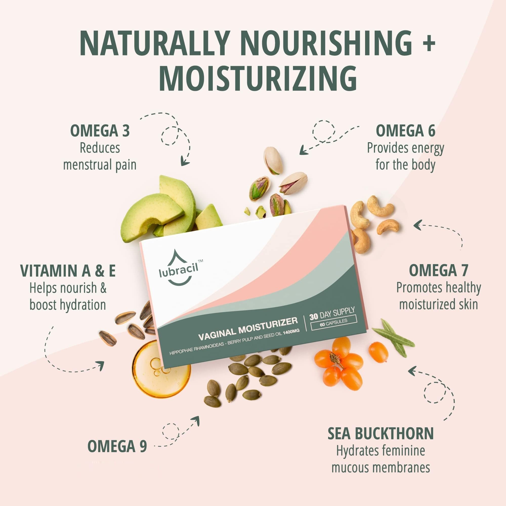 Lubracil detalle de la etiqueta con ingredientes clave y beneficios, transparencia