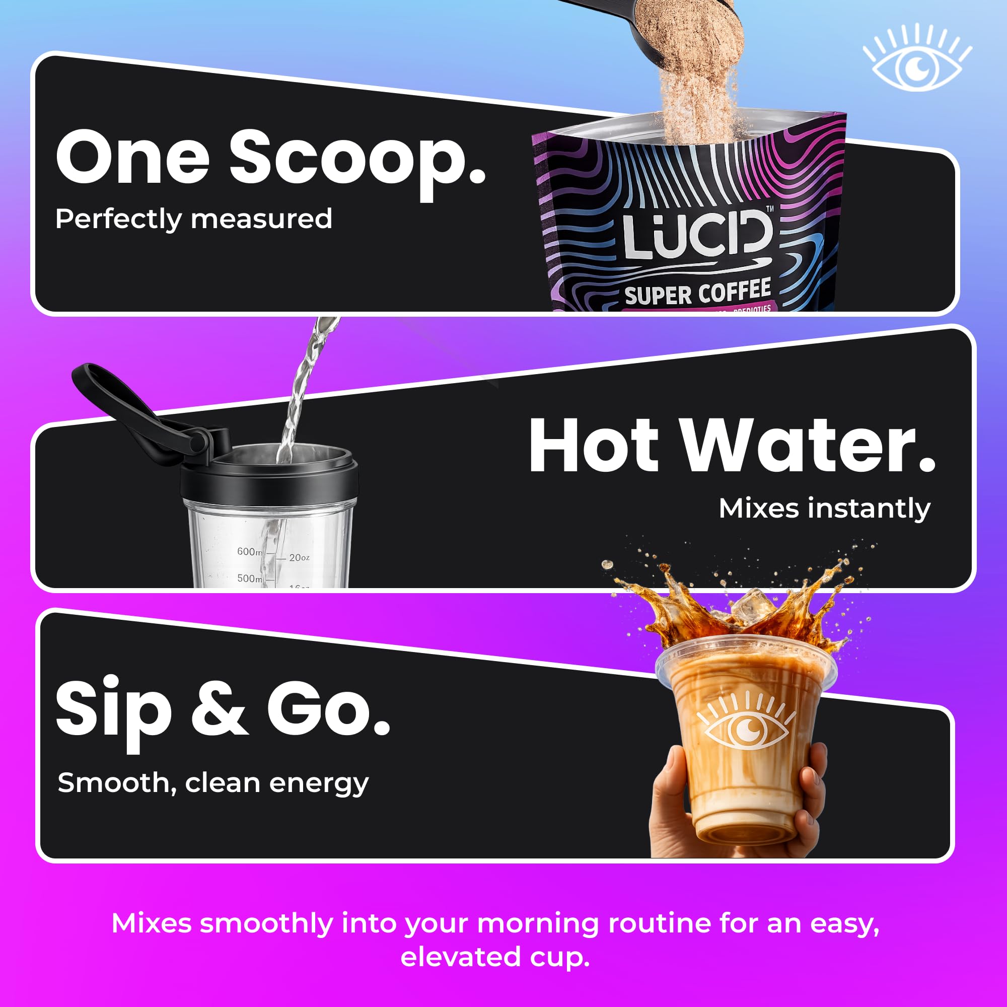 Lucid producto en cocina moderna ideal para rutinas matutinas