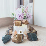 Luckeeper conjunto de piedras tiger eye sobre mesa ideal para proyectos creativos