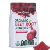 Luckycare frente del envase mostrando 910g y sello orgánico, claro beneficio de confianza